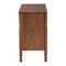 Baxton Studio Hoffman Dresser with Scalloped Apron and Turned Legs, Walnut Brown 272-14821-ZORO - alternate 8