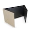 Flipside 18 x 48 Study Carrel Black Corrugated Pack of 24 61867-24 - alternate 1