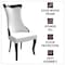 Leisuremod Novara Collection Modern Wooden Dining Chair in Off White Velvet, 2PK NC20CRF2 - alternate 7