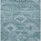 Homeroots 8' X 10' Teal Blue And Aqua Southwestern Washable Indoor Outdoor Area Rug 588735 - alternate 5