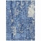 Homeroots 9' X 12' Denim Blue And Ivory Abstract Washable Indoor Outdoor Area Rug 612933 - alternate 4