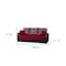 Homeroots 87" Red Polyester Convertible Futon Sleeper Sofa And Toss Pillows With Storage 607144 - alternate 7