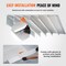 Vevor Threshold Ramp Aluminum Door Ramp 2" Rise 800 lbs for Wheelchairs Scooters LYIMV0 - alternate 6