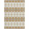 Homeroots 5' X 8' Gold Copper And Ivory Geometric Washable Indoor Outdoor Area Rug 597897 - alternate 7