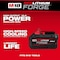 Milwaukee Tool Cordless Battery, 8 Ah, Li-Ion, 18V DC 48-11-1883 - alternate 14