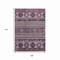 Homeroots 9' X 12' Purple Plum And Gray Tribal Washable Indoor Outdoor Area Rug 615426 - alternate 7