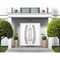 Vdomdoors Steel Double Doors Deux 6500 White Stainless Inserts Single Modern Painted DEUX6500DEXD-WS-RH-W72 x H80 - alternate 6