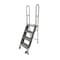 Cotterman 70 in H Steel Folding Rolling Ladder, 4 Steps, 350 lb Load Capacity SAS4A6E10B8C1P6 - alternate 1