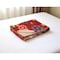 Homeroots 50" X 70" Red Floral Cotton Quilted Kantha Throw Blanket with Embroidery 544552 - alternate 3