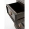 Homeroots Black Wash Three Drawer Nightstand 397617 - alternate 6