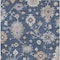 Homeroots 9' X 12' Navy Blue Beige And Gray Floral Washable Indoor Outdoor Area Rug 606168 - alternate 8