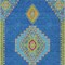 Homeroots 3' X 5' Denim Blue Red And Green Oriental Washable Indoor Outdoor Area Rug 598400 - alternate 5