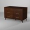 Homeroots 60" Walnut Solid Wood Seven Drawer Double Dresser 524148 - alternate 6