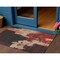 Homeroots 3' X 5' Brick Red And Red Abstract Washable Indoor Outdoor Area Rug 609160 - alternate 1
