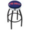 Holland Bar Stool Co 30" Blk Wrinkle Ole' Miss Swivel Bar Stool, Chrome Ring L8B3C30MssppU - alternate 1