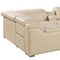 Homeroots Beige Italian Leather Power Reclining U Shaped Eight Piece Corner Sectional With Console 632561 - alternate 11