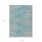 Homeroots 8' X 10' Aqua Teal Blue And Gray Abstract Washable Indoor Outdoor Area Rug 587197 - alternate 6