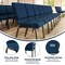 Flash Furniture 18.5"W Stacking Church Chair in Navy Blue Fabric, 4PK 4-XU-CH-60096-NVY-DOT-GG - alternate 7