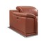 Homeroots 87" Camel Italian Leather Metal USB Reclining Sofa 720456 - alternate 7
