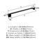 Amerock Mulholland Matte Black Traditional 24 in 610 mm Towel Bar BH36024MB - alternate 4