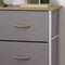 Flash Furniture Harris 4 Drawer Vertical Storage Dresser with White Cast Iron Frame, Oak Wood Top and Beige Easy Pu WX-5L203L-W-WH-BG-GG - alternate 5