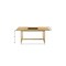 Homeroots 71" Natural Wood Trestle Base Dining Table 631295 - alternate 4