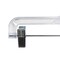 Nahanco 14in Clear Heavy Weight Plastic Skirt/Pant Hanger w/Long Hook and Chrome Clips, 100PK 600RCLH - alternate 4