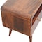 Homeroots 35in Walnut Solid Wood Enclosed and Open Storage TV Stand 719180 - alternate 7