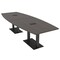 Skutchi Designs Boat Conference Table With Power, 48 in W, 120 in L, Black HAR-BOT-48x120-DOU.BK-U999ST19-EBLK - alternate 1