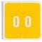 Smead Label, Dcc, Endtab, "0", Ylw Pk SMD67420 - alternate 2