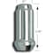 Gorilla Glue 14 Millimeter x 1.5 Thread Size, Conical Seat, Spline Drive Lug, 2" Overall Length, Spine Drive 26148HT - alternate 2