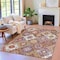 Homeroots 3' X 5' Rust Lavender And Ivory Southwestern Washable Indoor Outdoor Area Rug 632275 - alternate 6
