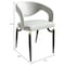 Leisuremod Entice Modern Leather Dining Chair with Iron Legs Open-Back Design in Grey, 2PK EC60GR-2 - alternate 8