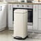 Happimess Betty Retro 8-Gallon Step-Open Trash Can, Limestone Beige HPM1007F - alternate 8