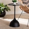 Baxton Studio Webb Metal Pedestal Accent Table, Black 259-14291-ZORO - alternate 7