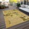 Homeroots 5' X 8' Gold Brown And Green Abstract Washable Indoor Outdoor Area Rug 599569 - alternate 6