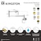 Kingston Brass Wall Mount Pot Filler Faucet with Knurled Handle, Polished Chrome KS4101KNL - alternate 2