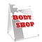 Signmission Body Shop, 36 Inch x 24 Inch A-frame Yard Sign, Plastic Sign SBC-2436-Body Shop - alternate 1