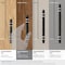 Amerock London 3-3/4 in 96 mm Center-to-Center Black Bronze/Polished Chrome Cabinet Pull BP36648BBR26 - alternate 4