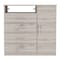 Homeroots 36" Light Gray Manufactured Wood Four Drawer Combo Dresser 477774 - alternate 1