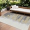 Homeroots 9' X 12' Gray Charcoal And Tan Abstract Washable Indoor Outdoor Area Rug 601216 - alternate 1