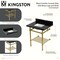 Kingston Brass 30-Inch Black Granite Console Sink with Brass Legs and Shelf, 8-Inch, 3-Hole KVPK30KBSQB6 - alternate 3