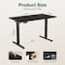 Simple Deluxe Electric Standing Desk, Adjustable Height Stand up Desk, 24x55 Inches Sit Stand up Desk with Cable 3A88TDESKP5524V3BLK - alternate 6