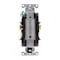 Leviton Duplex Straight Blade Receptacle, 5-15R, 15 A, 125V AC, 2 Pole, 3 Wire, Flush Mount, Grounded 16262-PLR - alternate 2