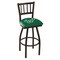 Holland Bar Stool Co 30" Blk Wrinkle South Florida Swivel Bar Stool, Jailhouse Back L01830SouFla - alternate 1