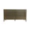 Homeroots 59" Dark Brown Solid Wood Six Drawer Double Dresser 473110 - alternate 1