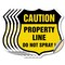 Signmission No Spray Shield Sign Caution Property Li, 6 inch X 6 inch, Vinyl Decal, 5PK SHI-D-5PACK-6-404 - alternate 1