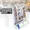 Azar Displays Clear Adjustable Letter Size, Bifold or Tri-Fold Brochure Holder with 2 Business Card Pockets, 2PK 252387-2PK - alternate 8