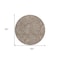 Homeroots 8' Brown And Beige Round Floral Washable Indoor Outdoor Area Rug 594613 - alternate 6