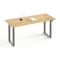 4Dock 72in W x 32in D Particleboard Tabletop Gray Frame Electric Standing Desk w/ Four-Motor and 3-Stage ET223Q-MAX - alternate 1